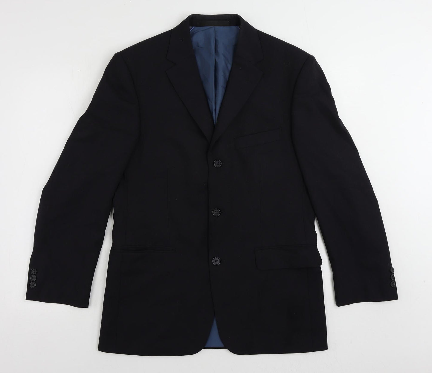 Mens UK Size 38 Marks and Spencer Regular Blue Suit Jacket