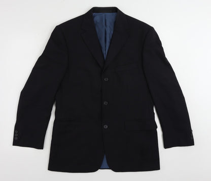 Mens UK Size 38 Marks and Spencer Regular Blue Suit Jacket