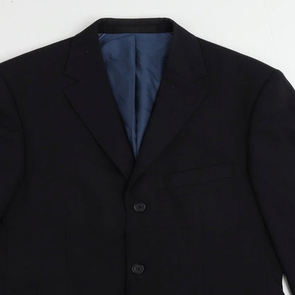 Mens UK Size 38 Marks and Spencer Regular Blue Suit Jacket