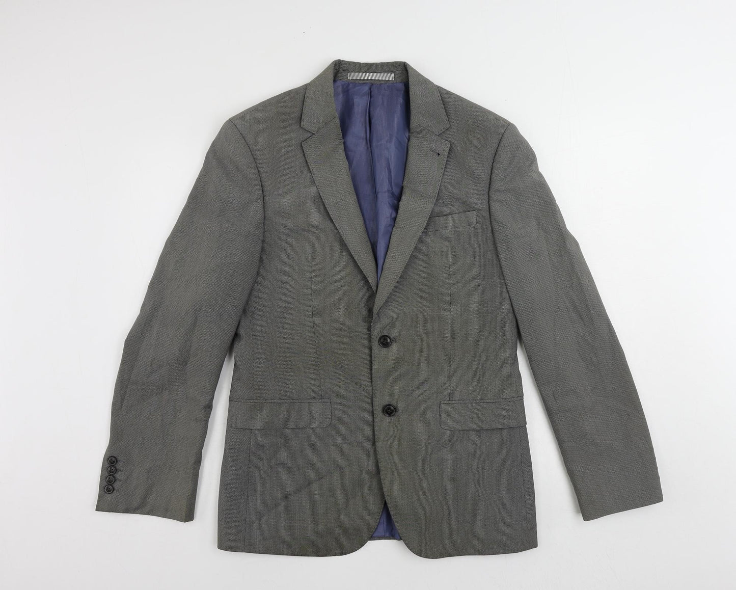 Mens UK Size 38 Burton Regular Grey Suit Jacket