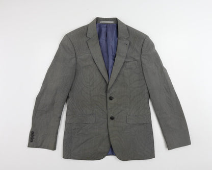 Mens UK Size 38 Burton Regular Grey Suit Jacket