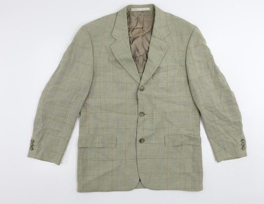 Mens UK Size 40 Marks and Spencer Regular Green Suit Jacket