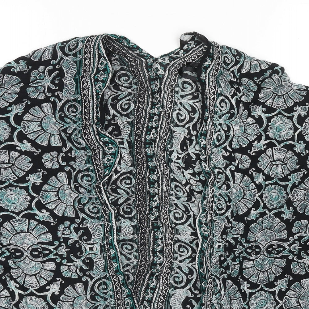 Womens UK Size 8 New Look Green Cape Jumper