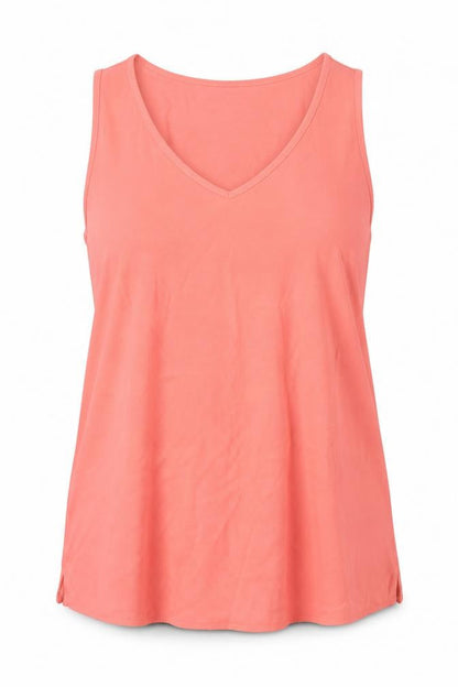 Womens UK Size 14 Marks and Spencer Orange Basic Tank