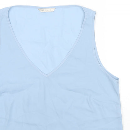 Womens UK Size 14 Marks and Spencer Blue Basic Tank