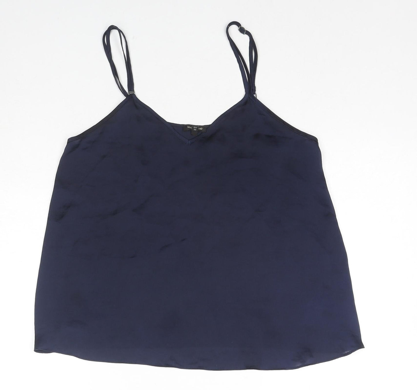 Womens UK Size 10 River Island Blue Camisole Tank