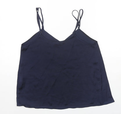 Womens UK Size 10 River Island Blue Camisole Tank
