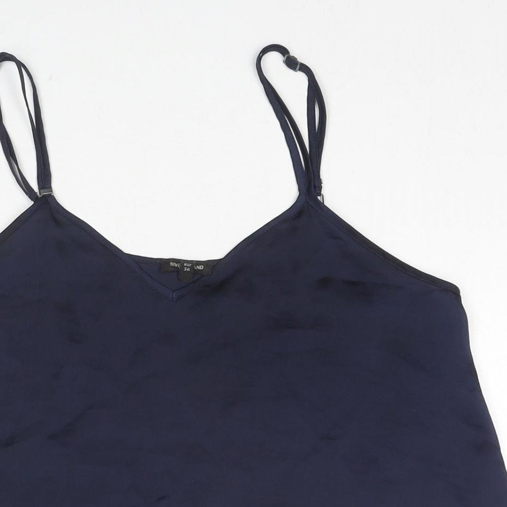 Womens UK Size 10 River Island Blue Camisole Tank