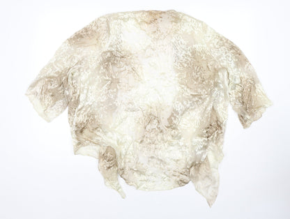 Womens UK Size M Adini Beige Kimono Blouse