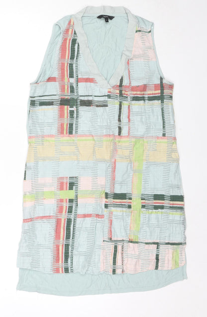Womens UK Size 10 NEXT Multicoloured Tunic Blouse