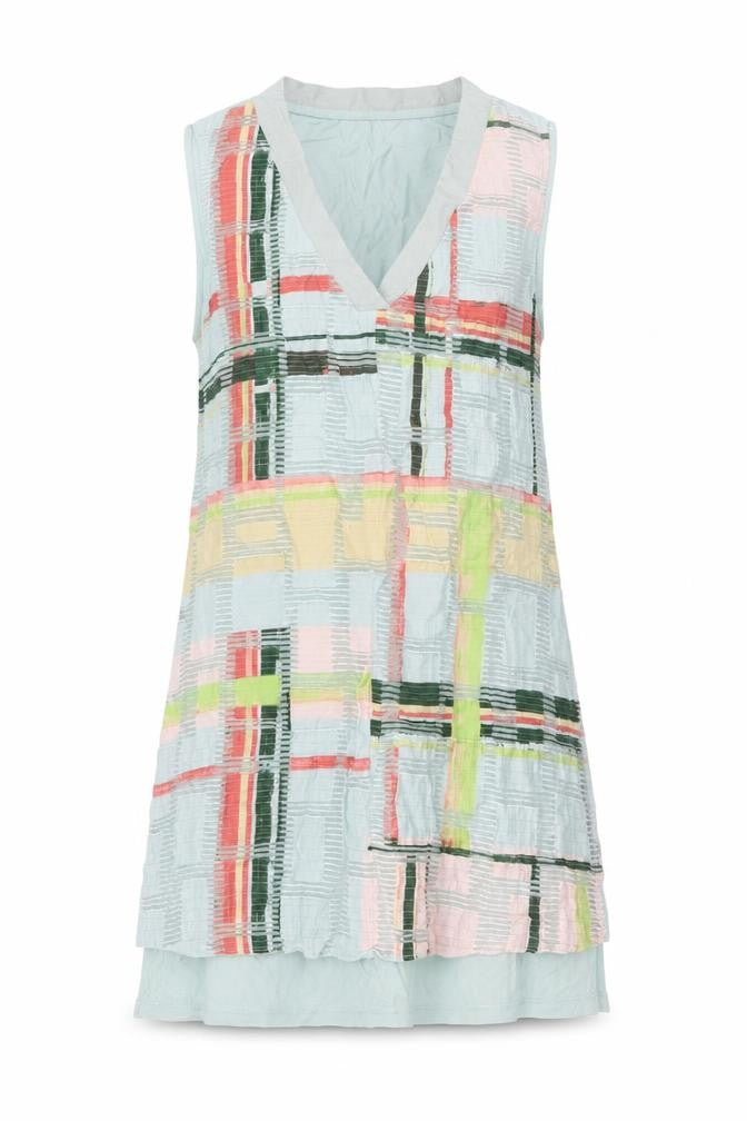 Womens UK Size 10 NEXT Multicoloured Tunic Blouse