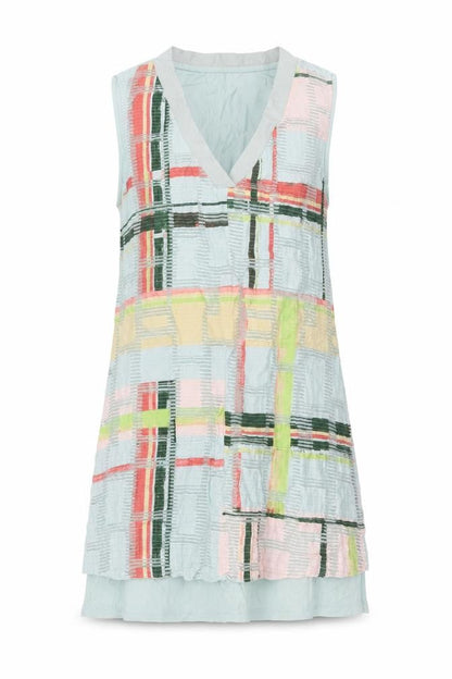 Womens UK Size 10 NEXT Multicoloured Tunic Blouse