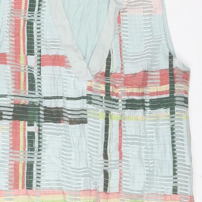 Womens UK Size 10 NEXT Multicoloured Tunic Blouse