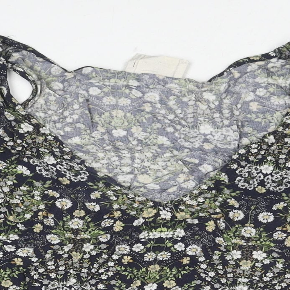 Womens UK Size XS Pins & Needles Multicoloured Cropped T-Shirt
