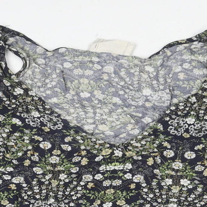 Womens UK Size XS Pins & Needles Multicoloured Cropped T-Shirt