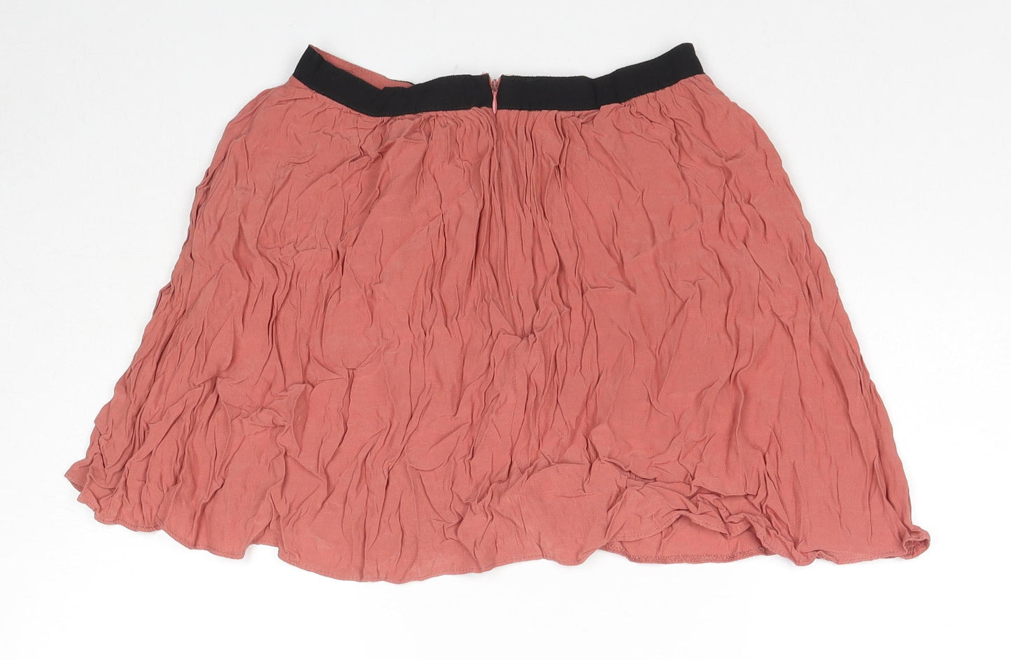 Womens UK Size 10 Topshop Pleated Rayon Skirt