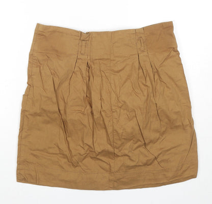 Womens UK Size 12 Topshop A-Line Canvas Skirt