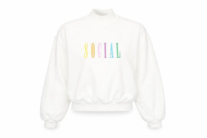 Womens UK Size XS H&M White Pullover Sweatshirt
