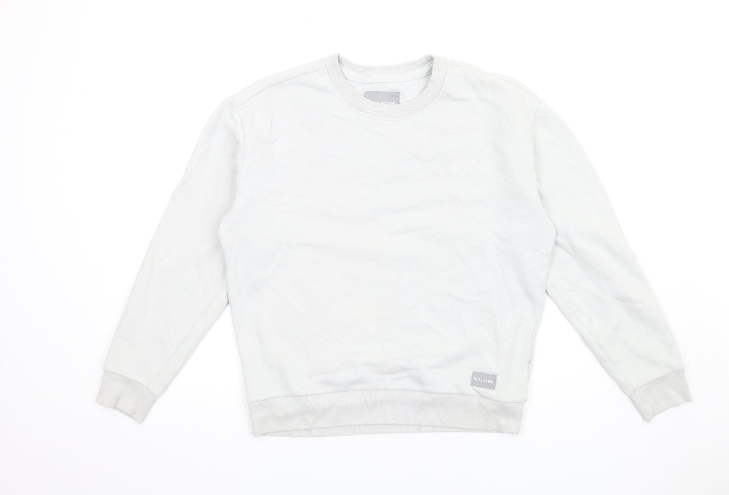 Hollister Womens Grey Cotton Pullover Sweatshirt Size S Pullover