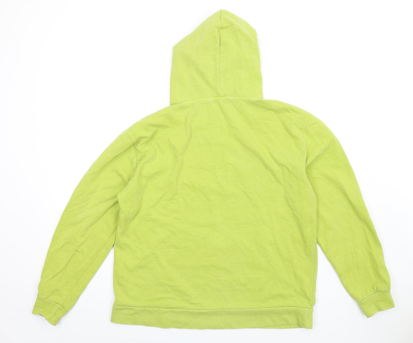 Boohoo Womens Green Cotton Pullover Hoodie Size M Pullover - Butterfly