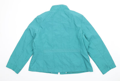 Eleganze Womens Green Jacket Size 20 Zip