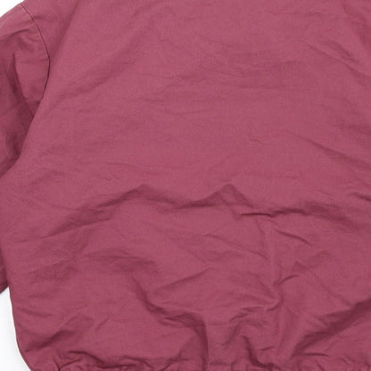 ASOS Mens Purple Bomber Jacket Coat Size L Zip