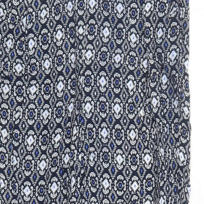 Womens UK Size 12 Marks and Spencer Regular Fit Capri Blue Trousers