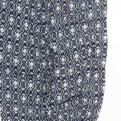 Womens UK Size 12 Marks and Spencer Regular Fit Capri Blue Trousers