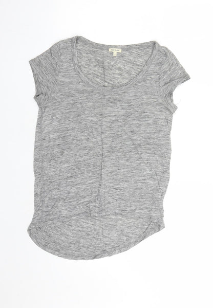 Womens UK Size 8 River Island Grey Basic T-Shirt