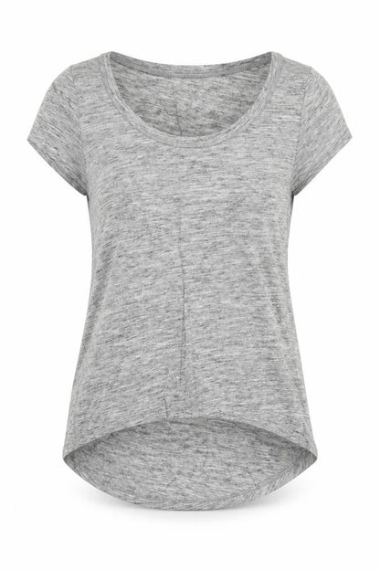 Womens UK Size 8 River Island Grey Basic T-Shirt