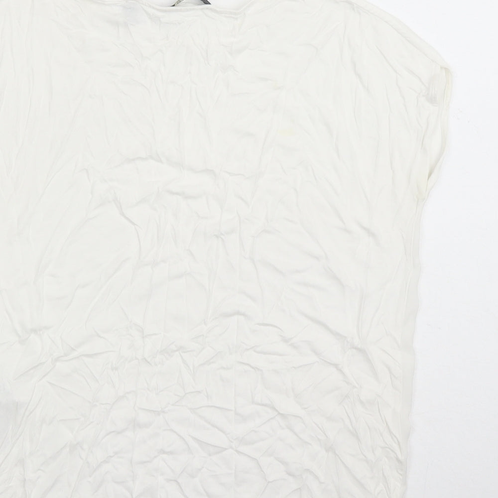 Womens UK Size XS Esprit White Basic T-Shirt