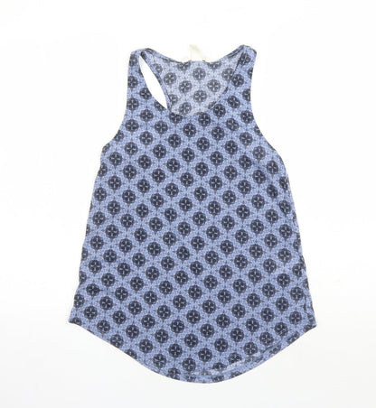 Womens UK Size XS H&M Blue Basic Tank