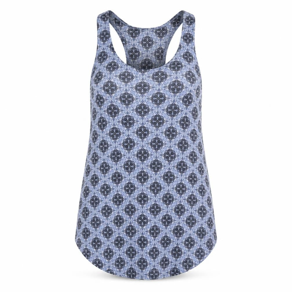 Womens UK Size XS H&M Blue Basic Tank