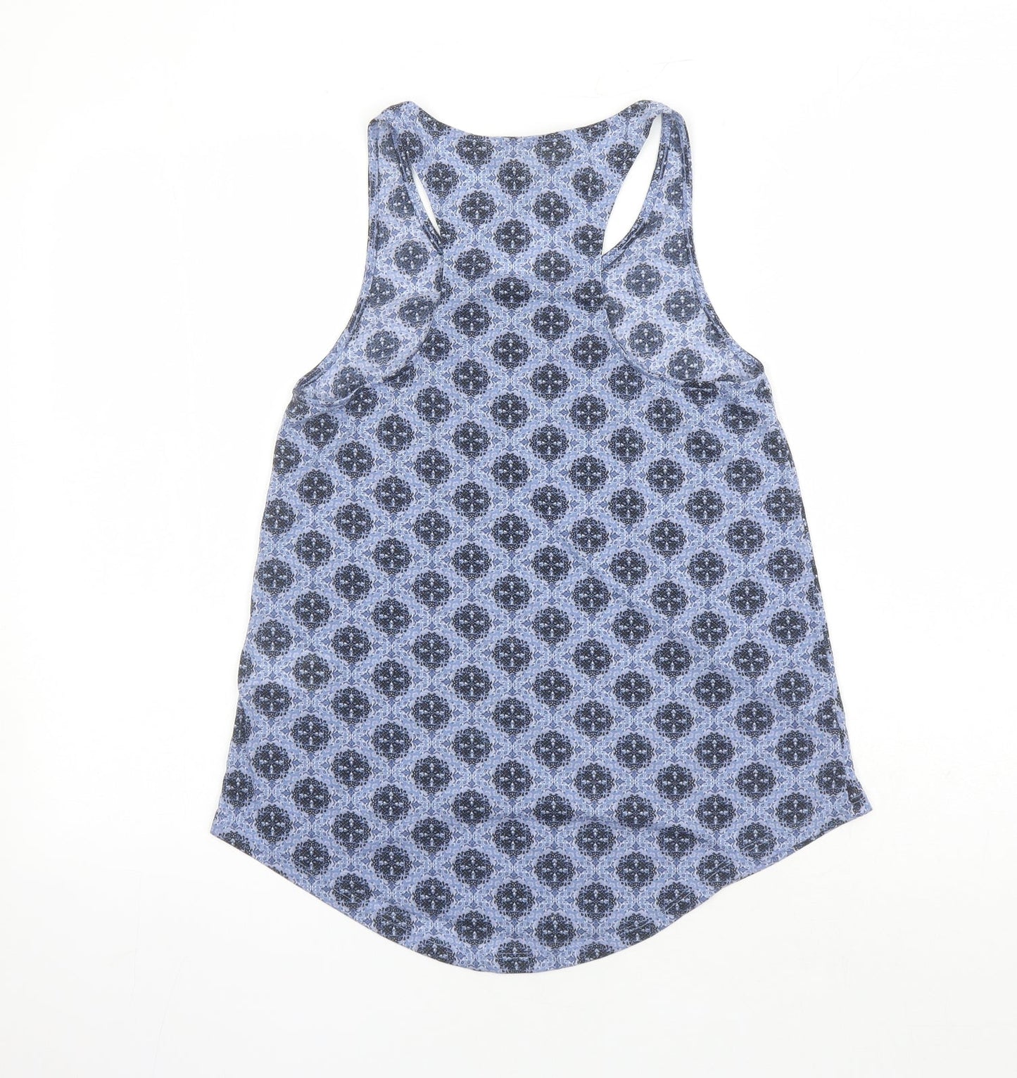 Womens UK Size XS H&M Blue Basic Tank