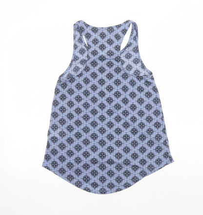 Womens UK Size XS H&M Blue Basic Tank