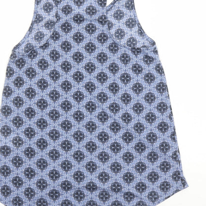 Womens UK Size XS H&M Blue Basic Tank