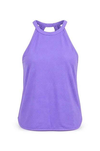 River Island Womens Purple Polyester Camisole Tank Size 10 Round Neck