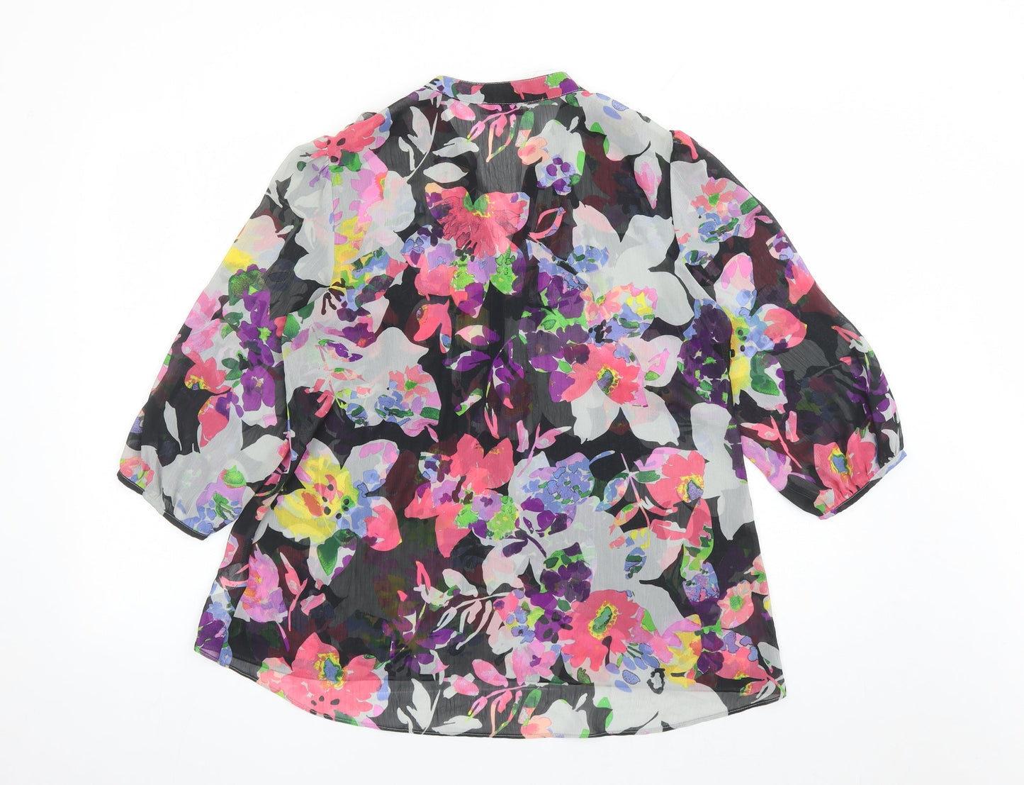 Womens UK Size 14 Per Una Multicoloured Basic Blouse