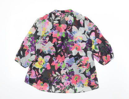 Womens UK Size 14 Per Una Multicoloured Basic Blouse
