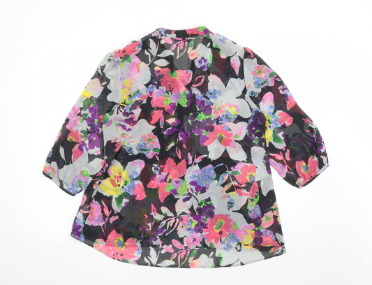 Womens UK Size 14 Per Una Multicoloured Basic Blouse