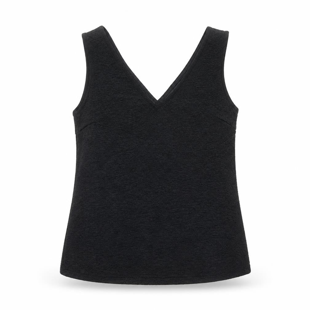Womens UK Size 8 River Island Black Basic Tank