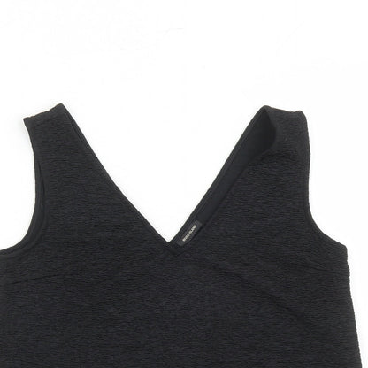 Womens UK Size 8 River Island Black Basic Tank