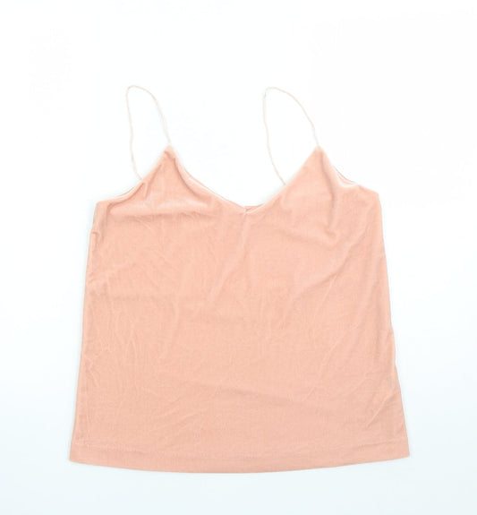 Womens UK Size S Weekday Pink Camisole Tank