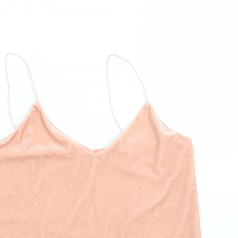 Womens UK Size S Weekday Pink Camisole Tank