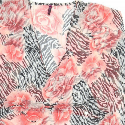 Lipsy Womens Multicoloured Geometric Polyester Cover Up Size S