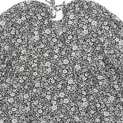Womens UK Size 12 NEXT Black Basic Blouse