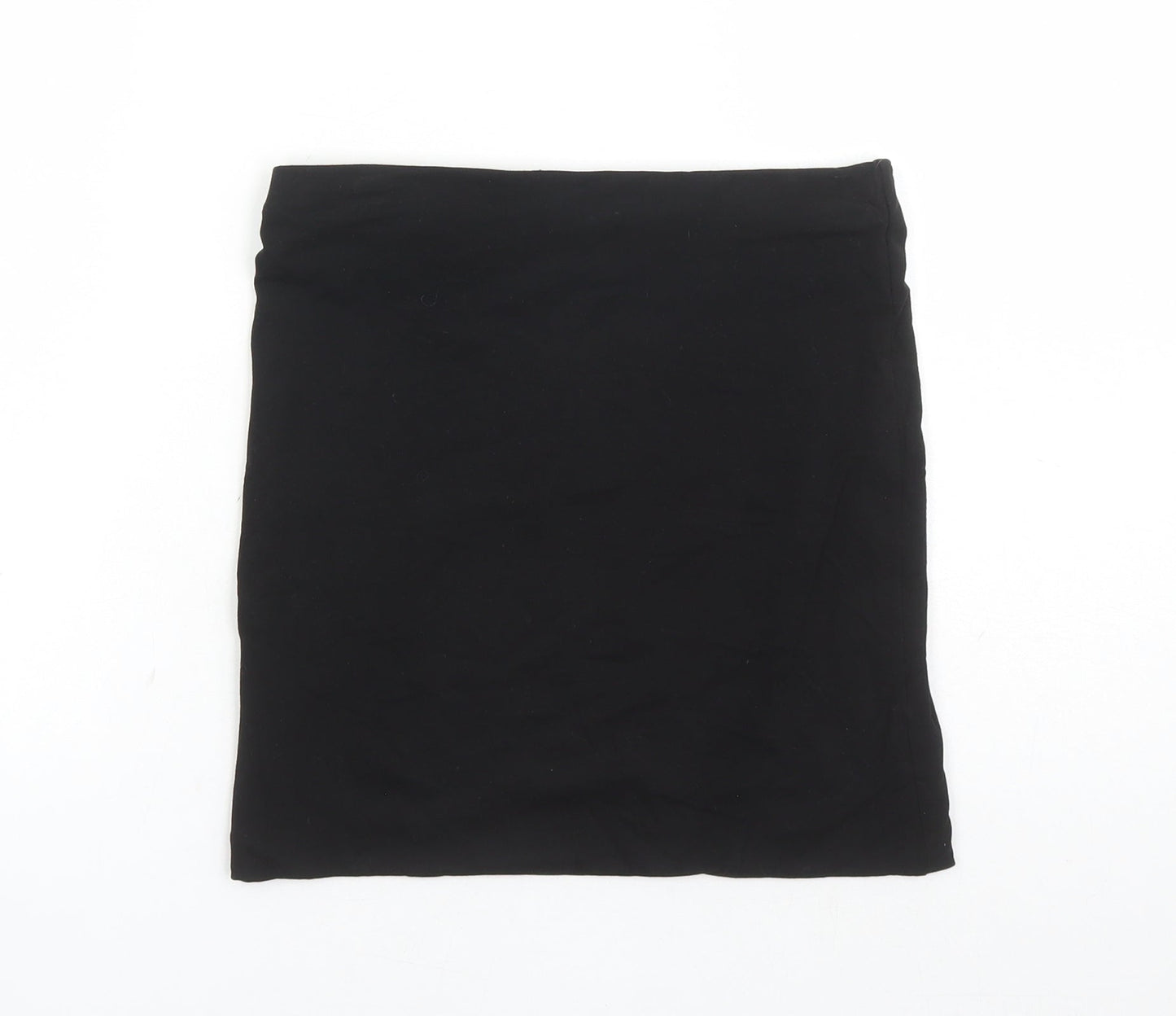 H&M Womens Black Cotton Bandage Skirt Size XS - Elasticated Waist