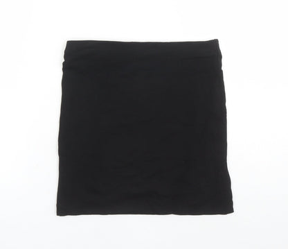 H&M Womens Black Cotton Bandage Skirt Size XS - Elasticated Waist