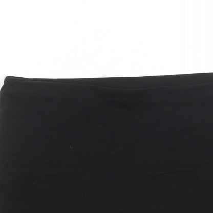 H&M Womens Black Cotton Bandage Skirt Size XS - Elasticated Waist