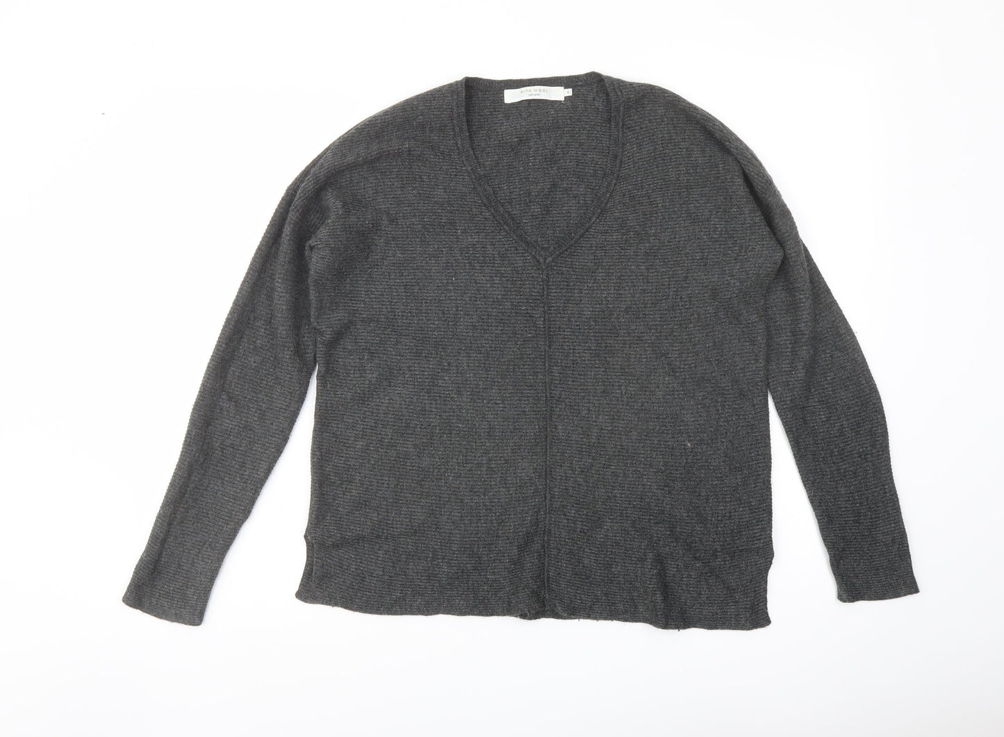 Womens UK Size 8 John Lewis Grey Pullover Jumper